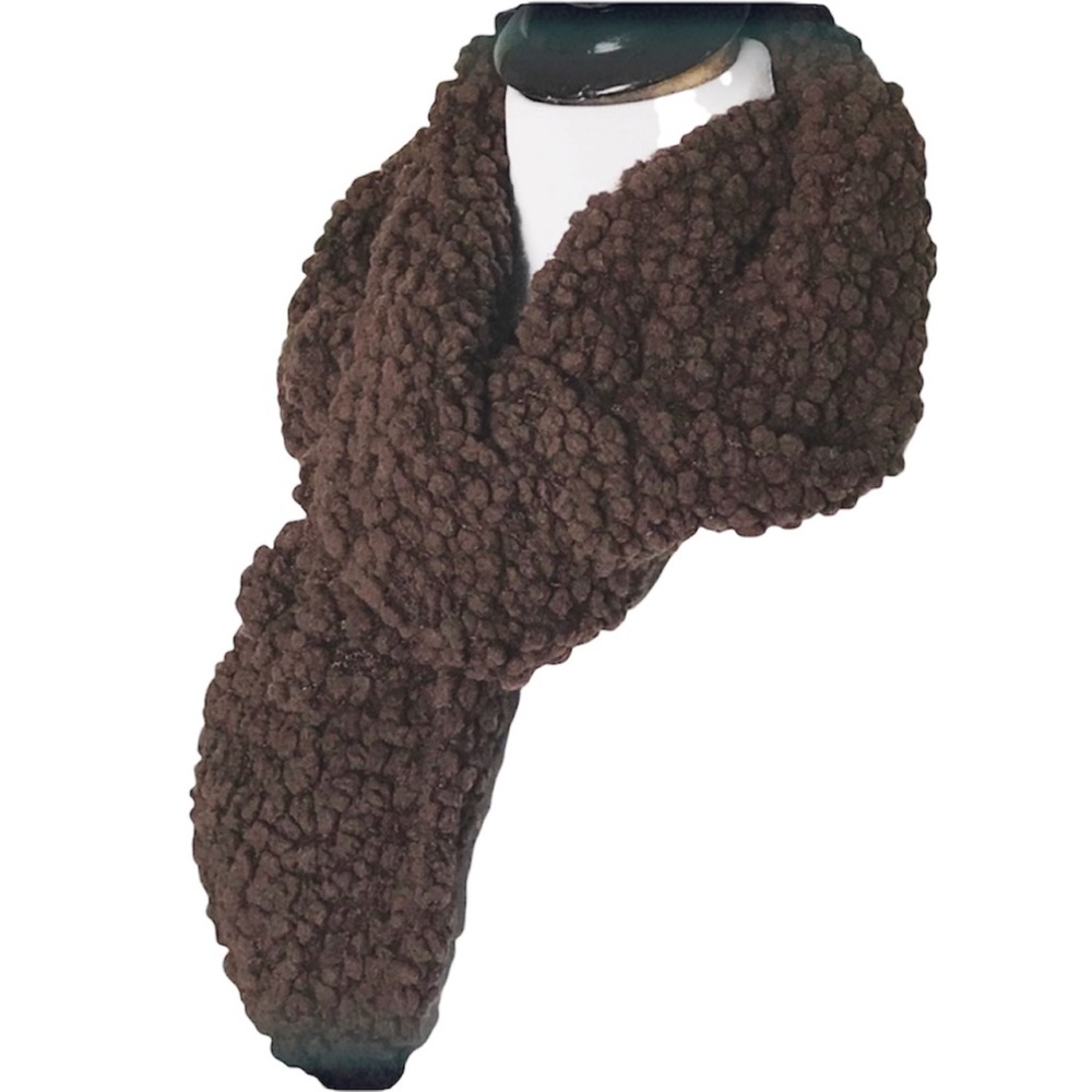 Women’s Chunky Knit Chocolate Brown Winter Scarf